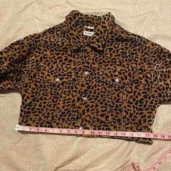 RE/DONE leopard print cropped jacket - Picture 3 of 8